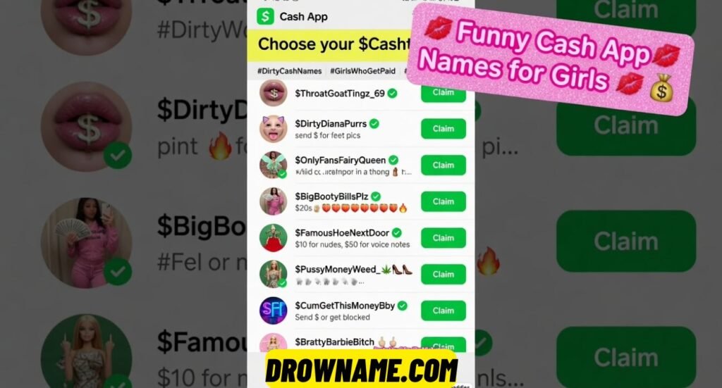 Funny Cash App Names