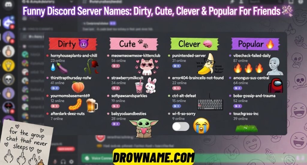 Funny Discord Server Names