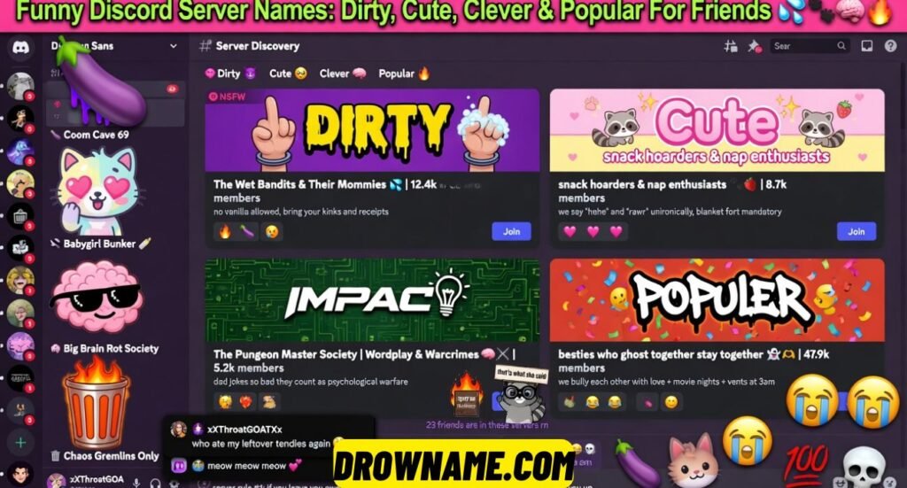 Funny Discord Server Names