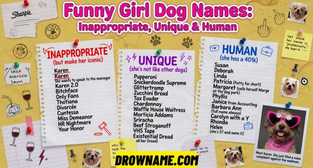 Funny Girl Dog Names