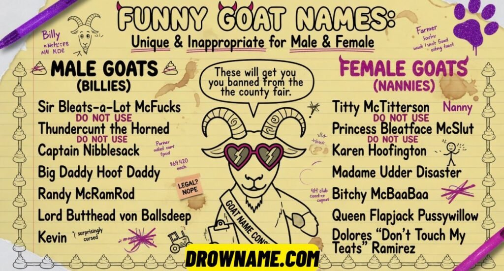 Funny Goat Names