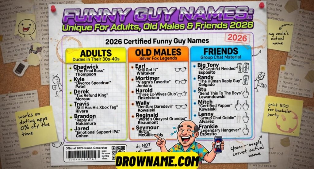 Funny Guy Names