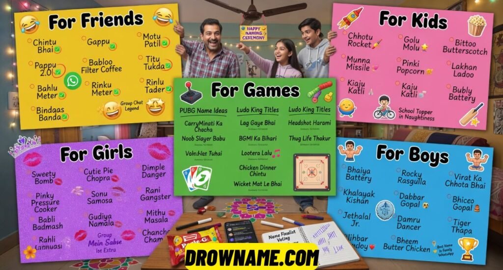 Funny Indian Names For Friends
