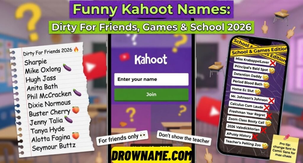Funny Kahoot Names