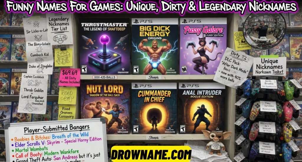 Funny Names For Games