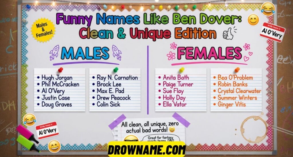 Funny Names Like Ben Dover