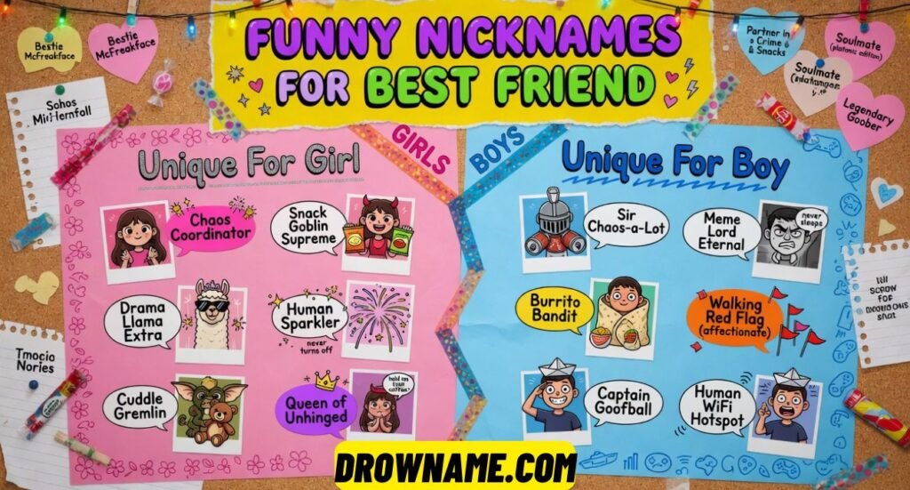 Funny Nicknames For Best Friend