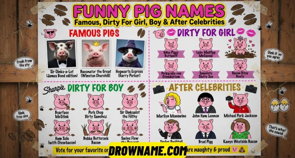 Funny Pig Names