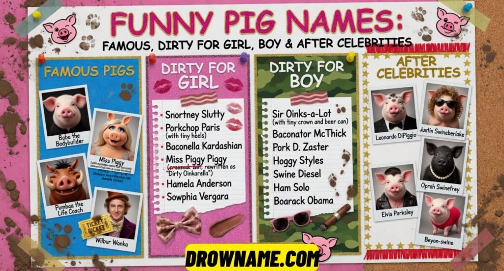 Funny Pig Names