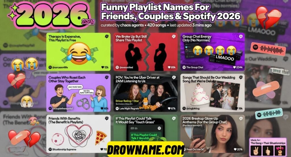 Funny Playlist Names For Friends