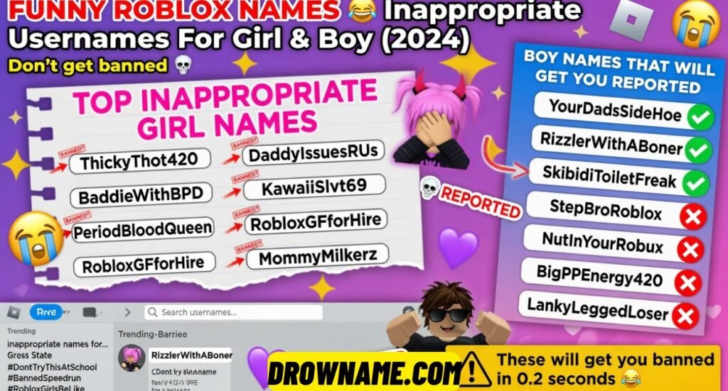 Funny Roblox Names