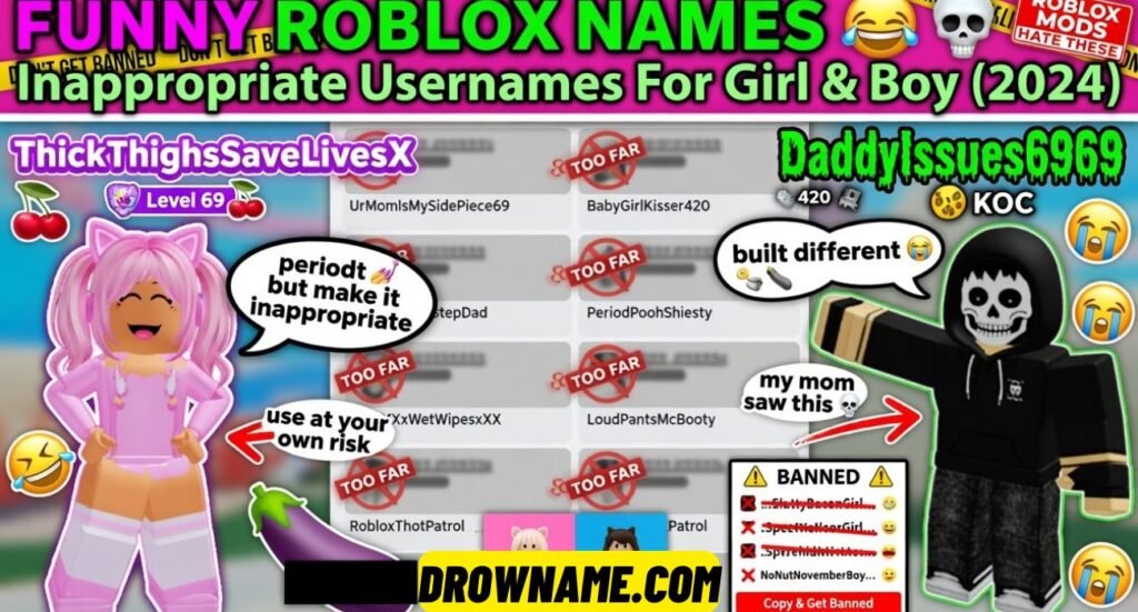 Funny Roblox Names