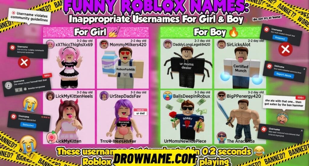Funny Roblox Names