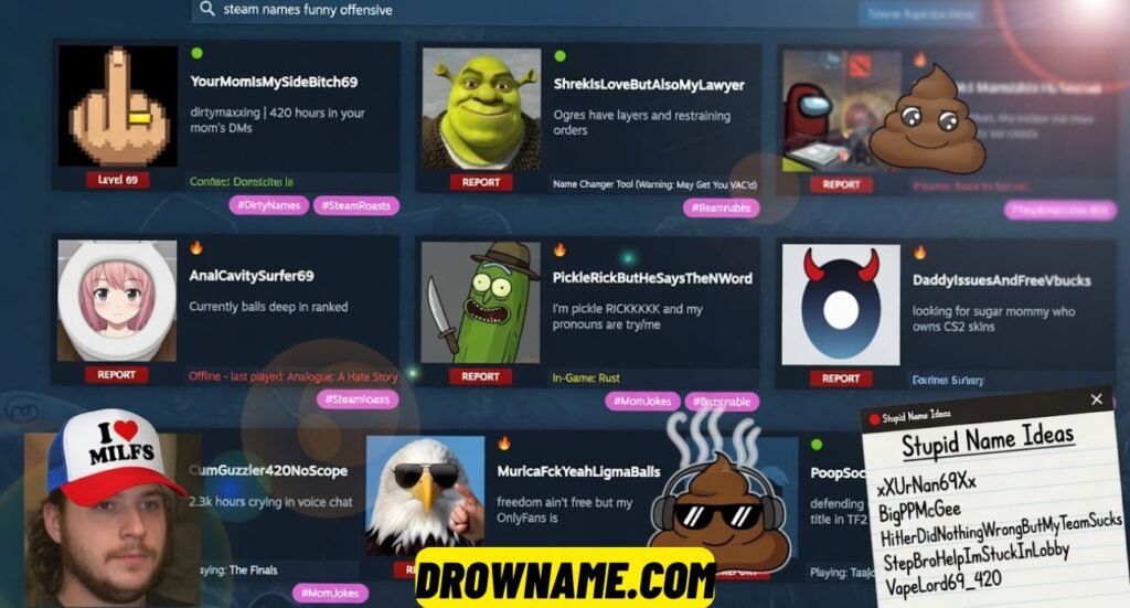 Funny Steam Names