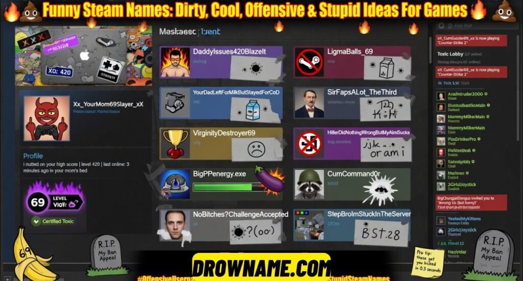 Funny Steam Names