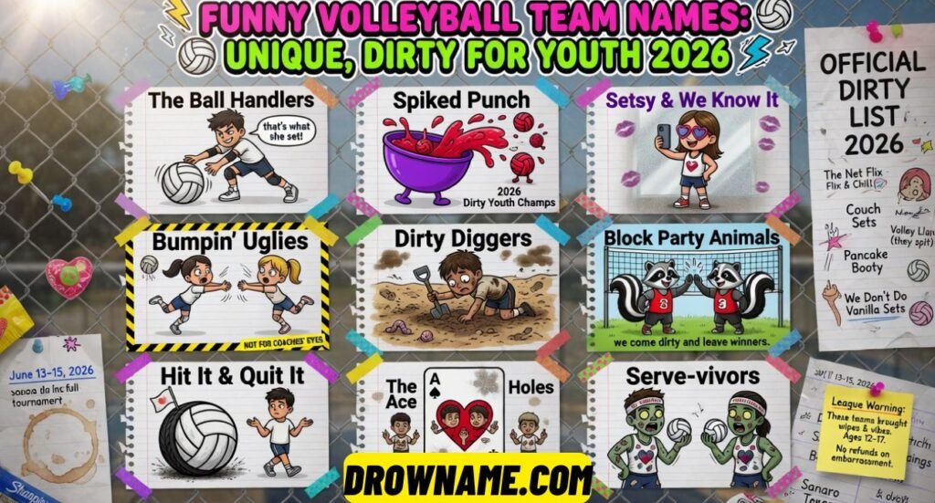 Funny Volleyball Team Names
