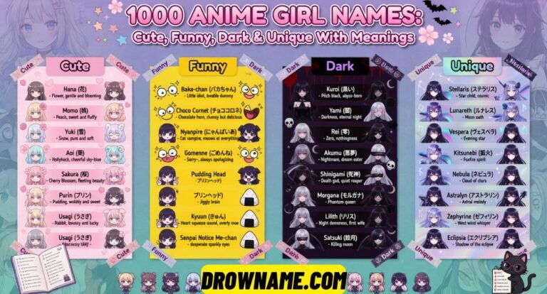 Anime Girl Names
