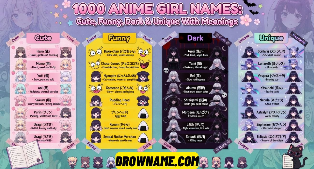 Anime Girl Names