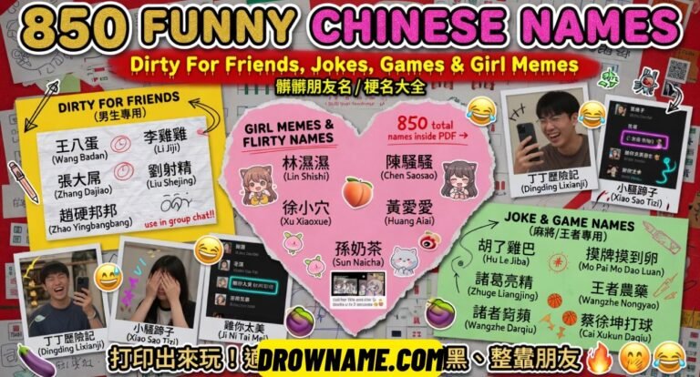 Funny Chinese Names