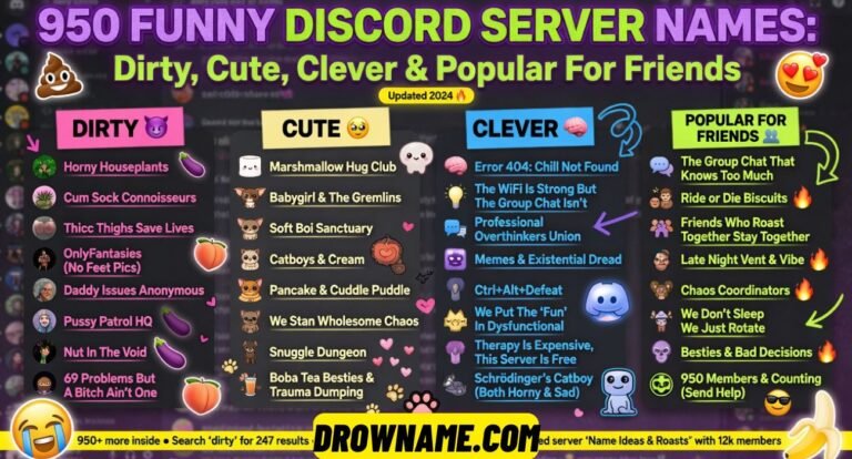 Funny Discord Server Names