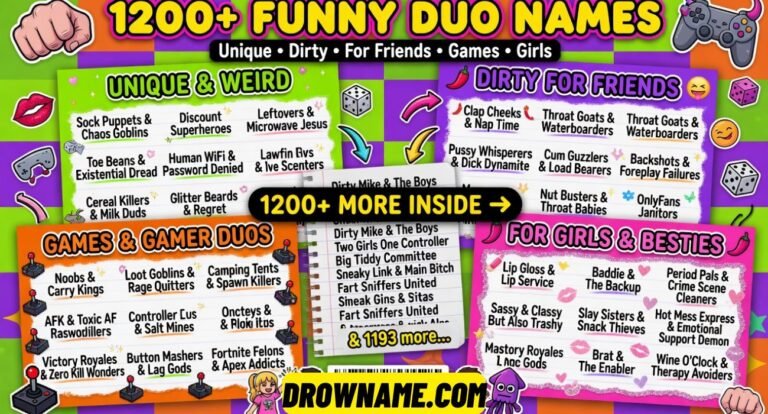 Funny Duo Names