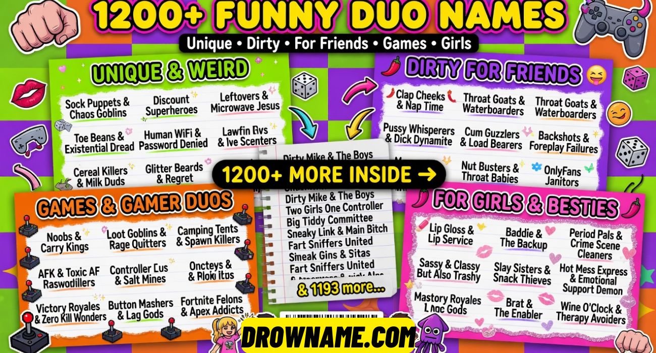 Funny Duo Names