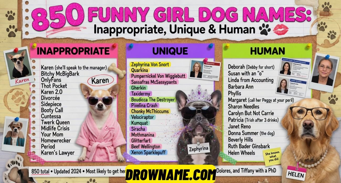 Funny Girl Dog Names