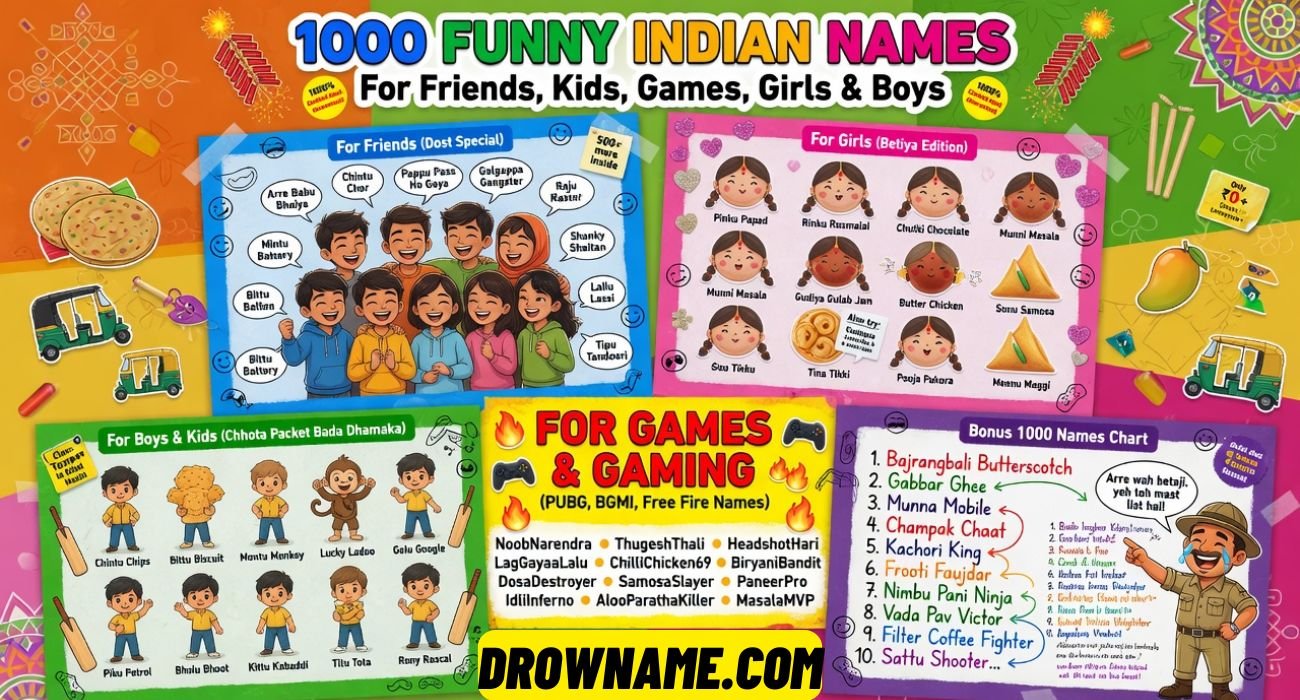 Funny Indian Names For Friends