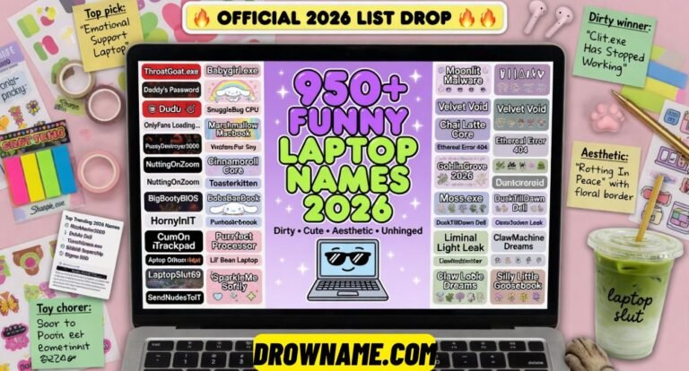 Funny Laptop Names