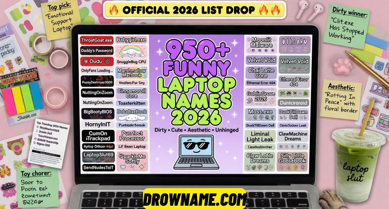 Funny Laptop Names