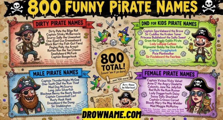 Funny Pirate Names