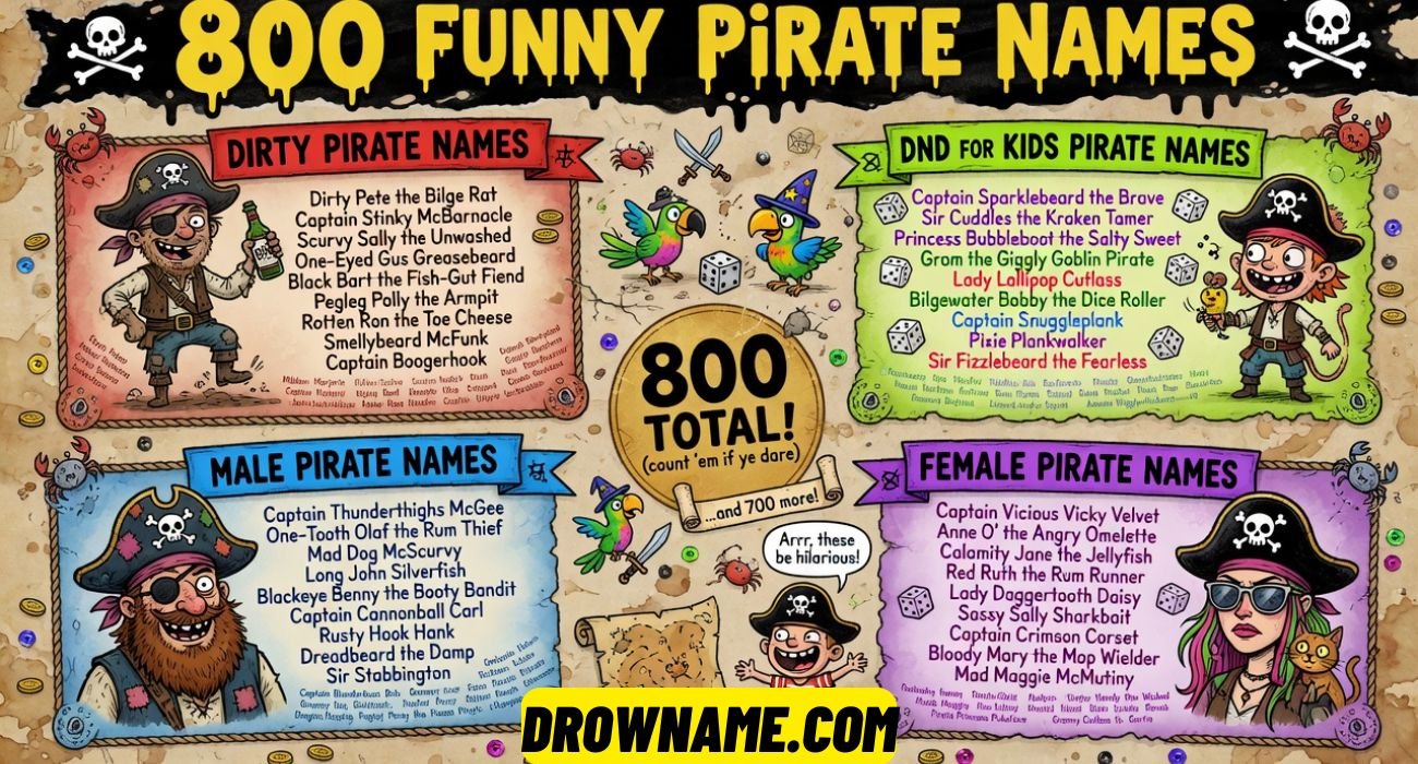 Funny Pirate Names