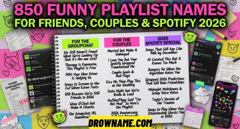 Funny Playlist Names For Friends