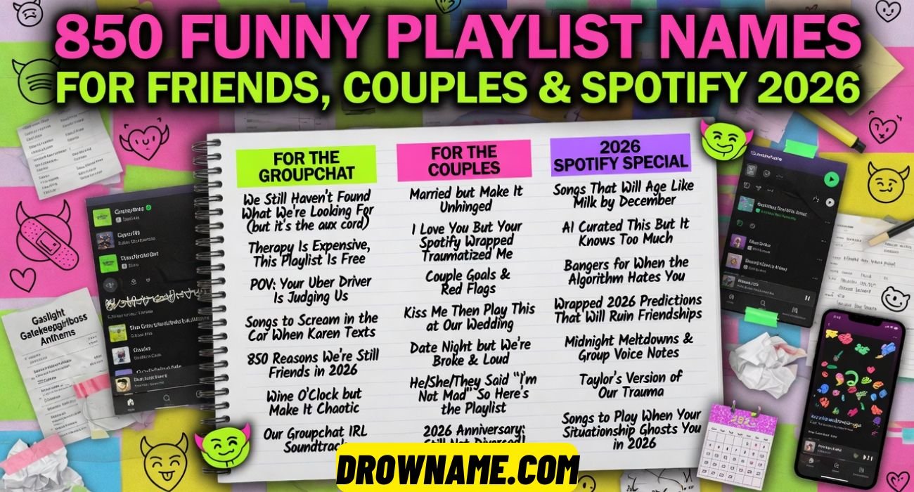 Funny Playlist Names For Friends