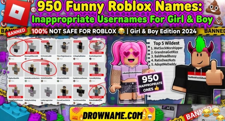 Funny Roblox Names
