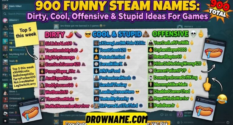 Funny Steam Names