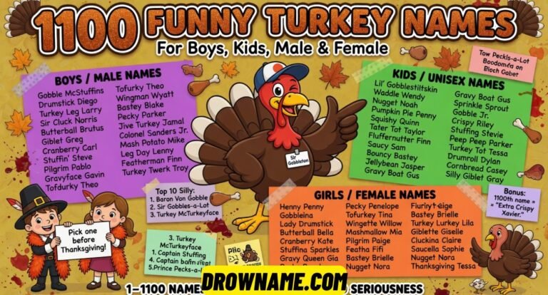 Funny Turkey Names For Boys