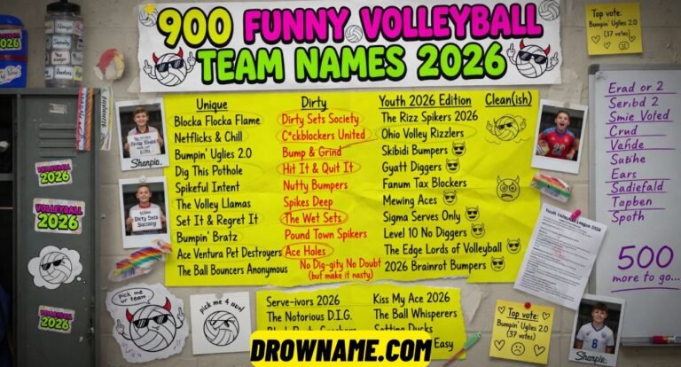 Funny Volleyball Team Names